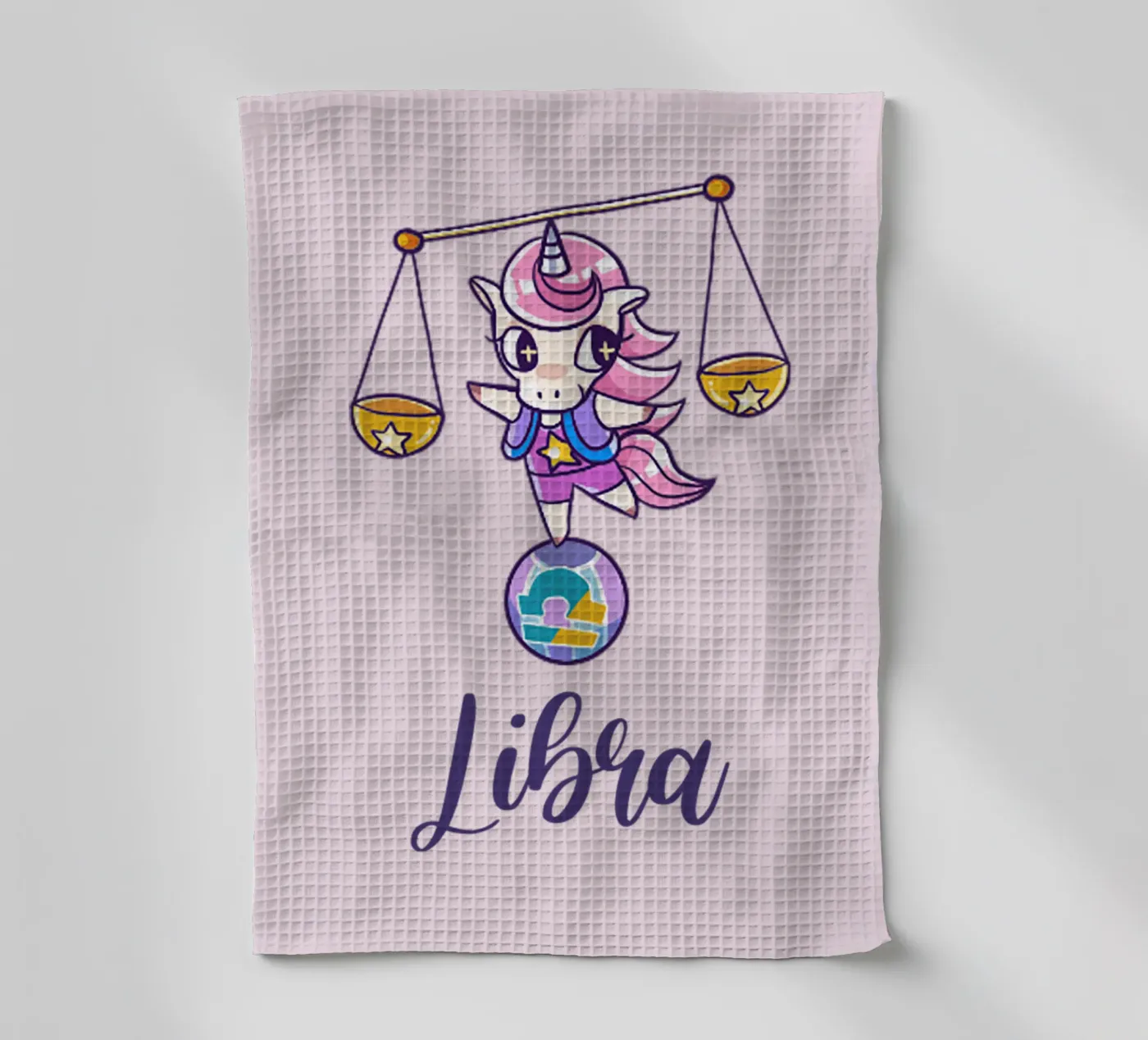 Libra tea towel by Kiroiharu