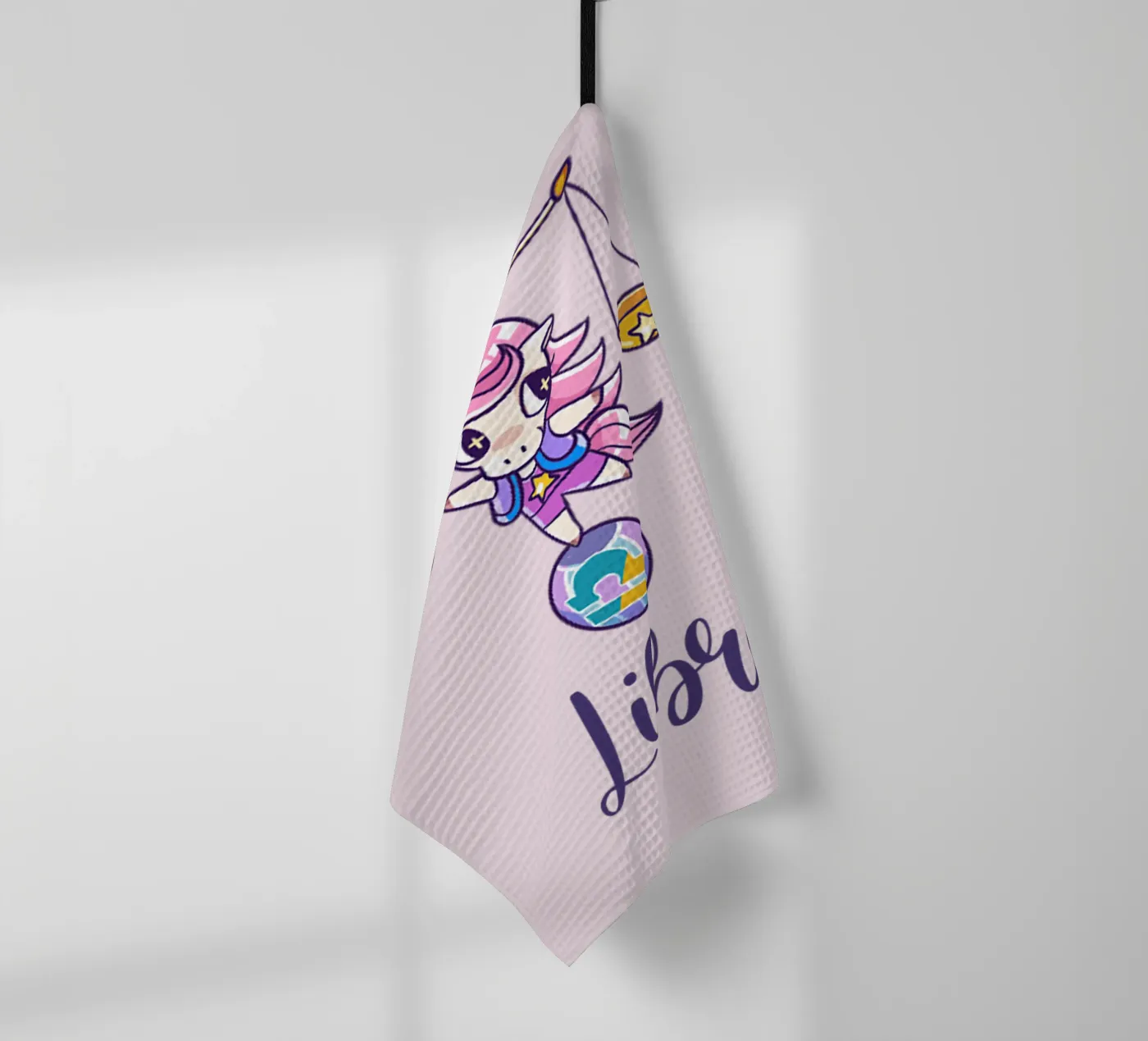 Libra tea towel by Kiroiharu