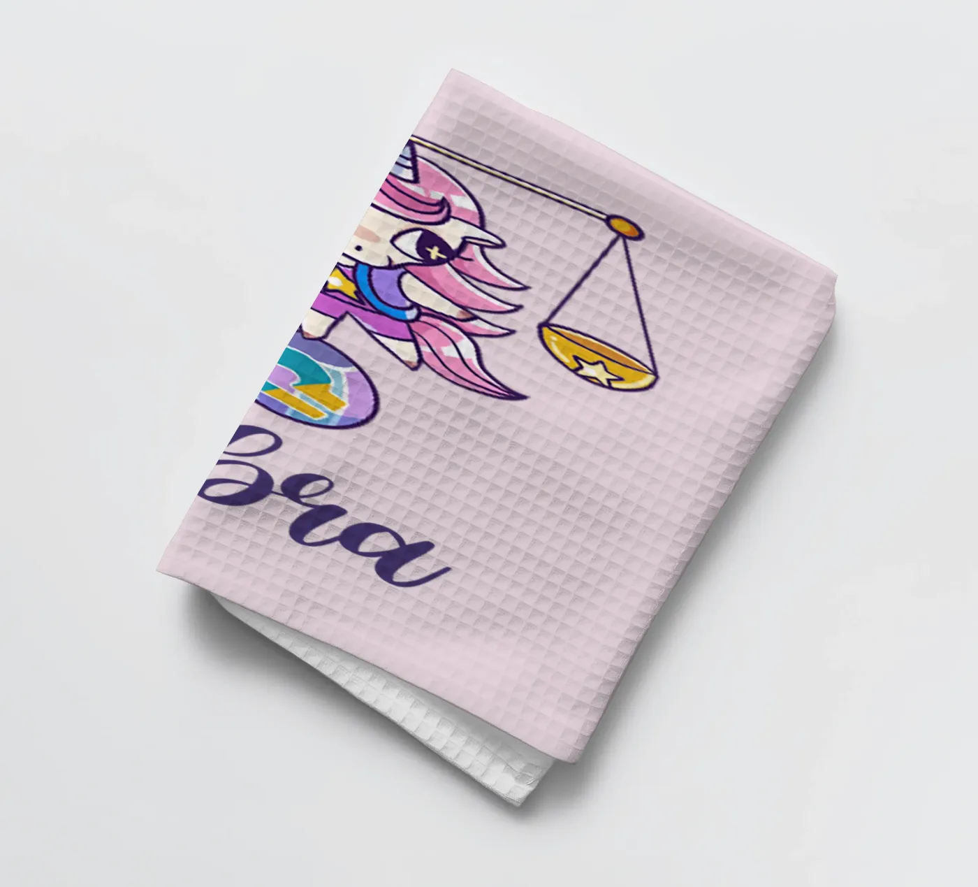 Libra tea towel by Kiroiharu