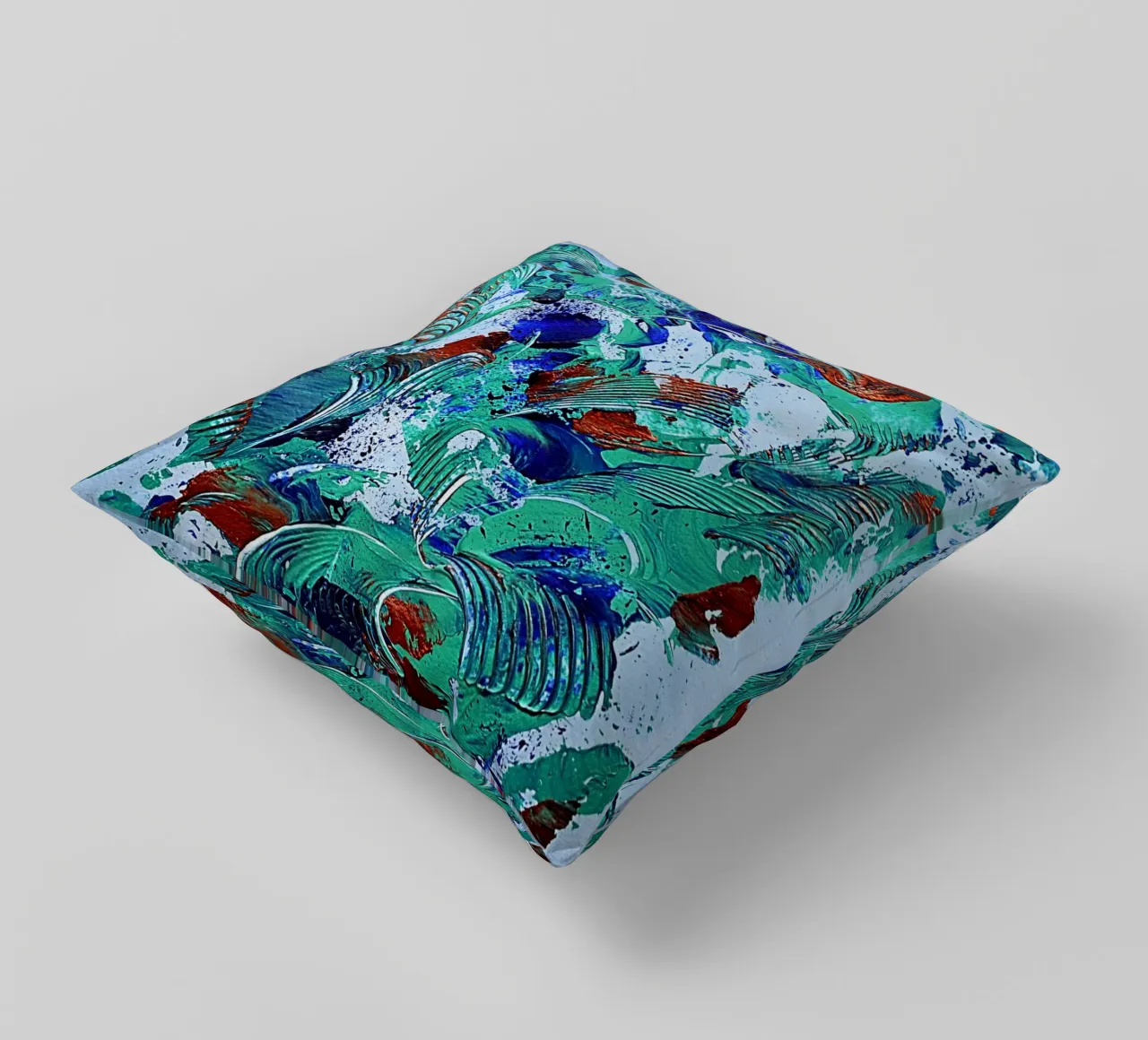 IDAL GIFT 53 cuscino da Thierry Vobmann Abstract painting