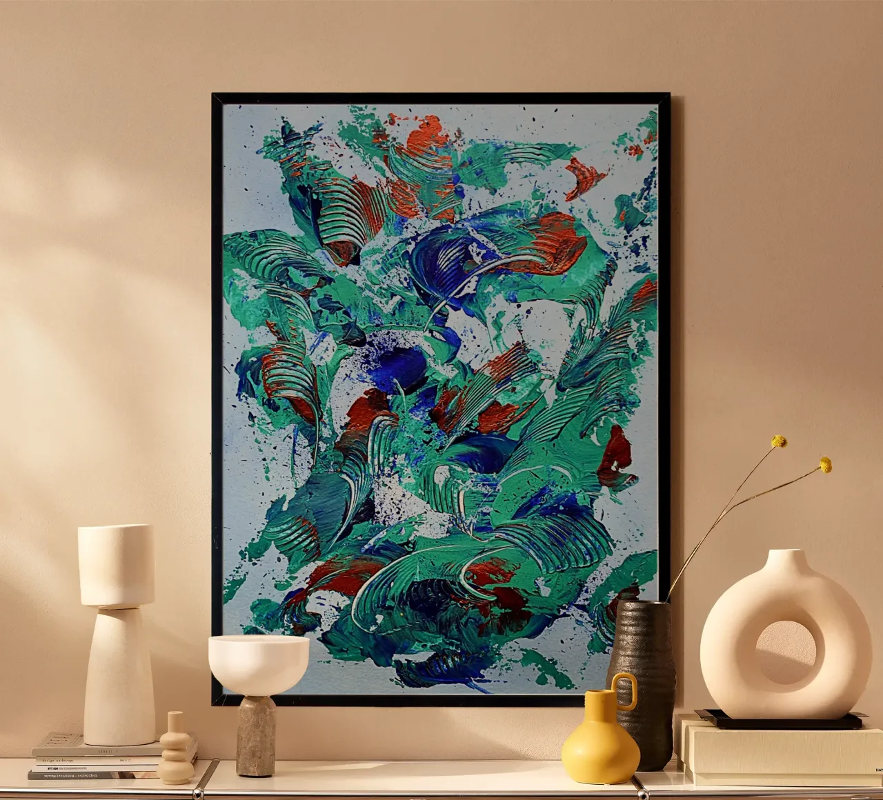 IDAL GIFT 53 carta hahnemühle da Thierry Vobmann Abstract painting