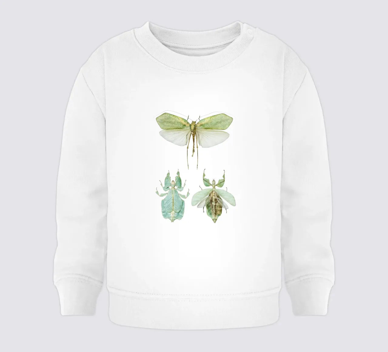 Insetti delle foglie che camminano felpa neonato da Curious Collections by Marielle Leenders