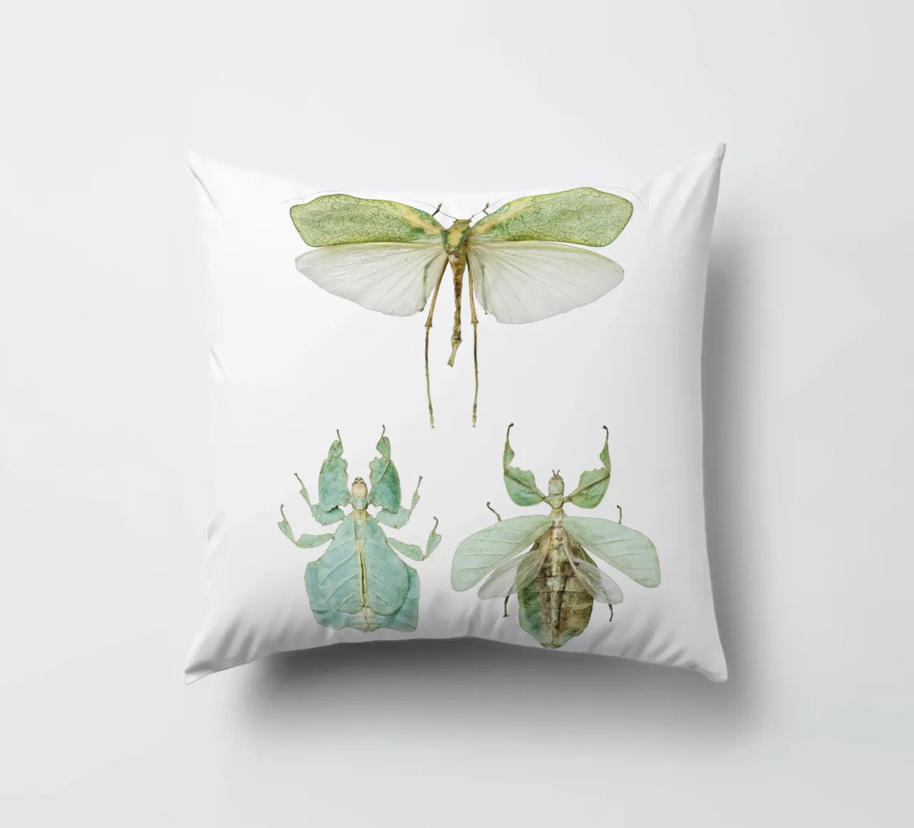 Insetti delle foglie che camminano cuscino da Curious Collections by Marielle Leenders