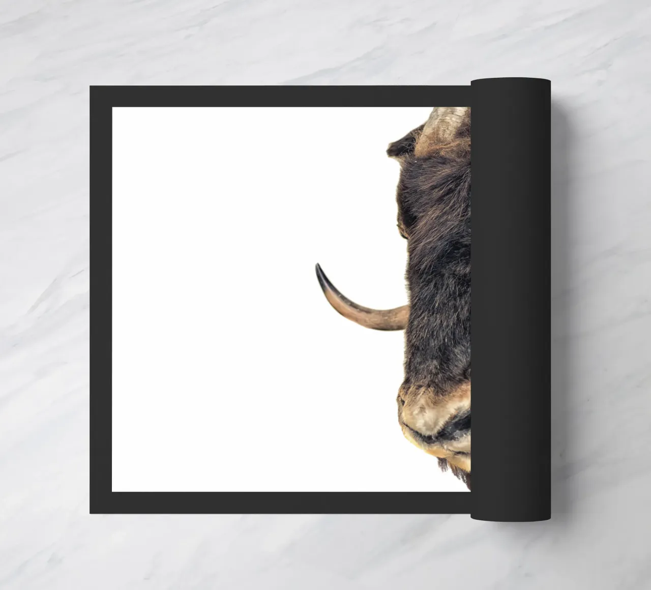 Majestic Power: Testa di Bisonte zerbino da Curious Collections by Marielle Leenders