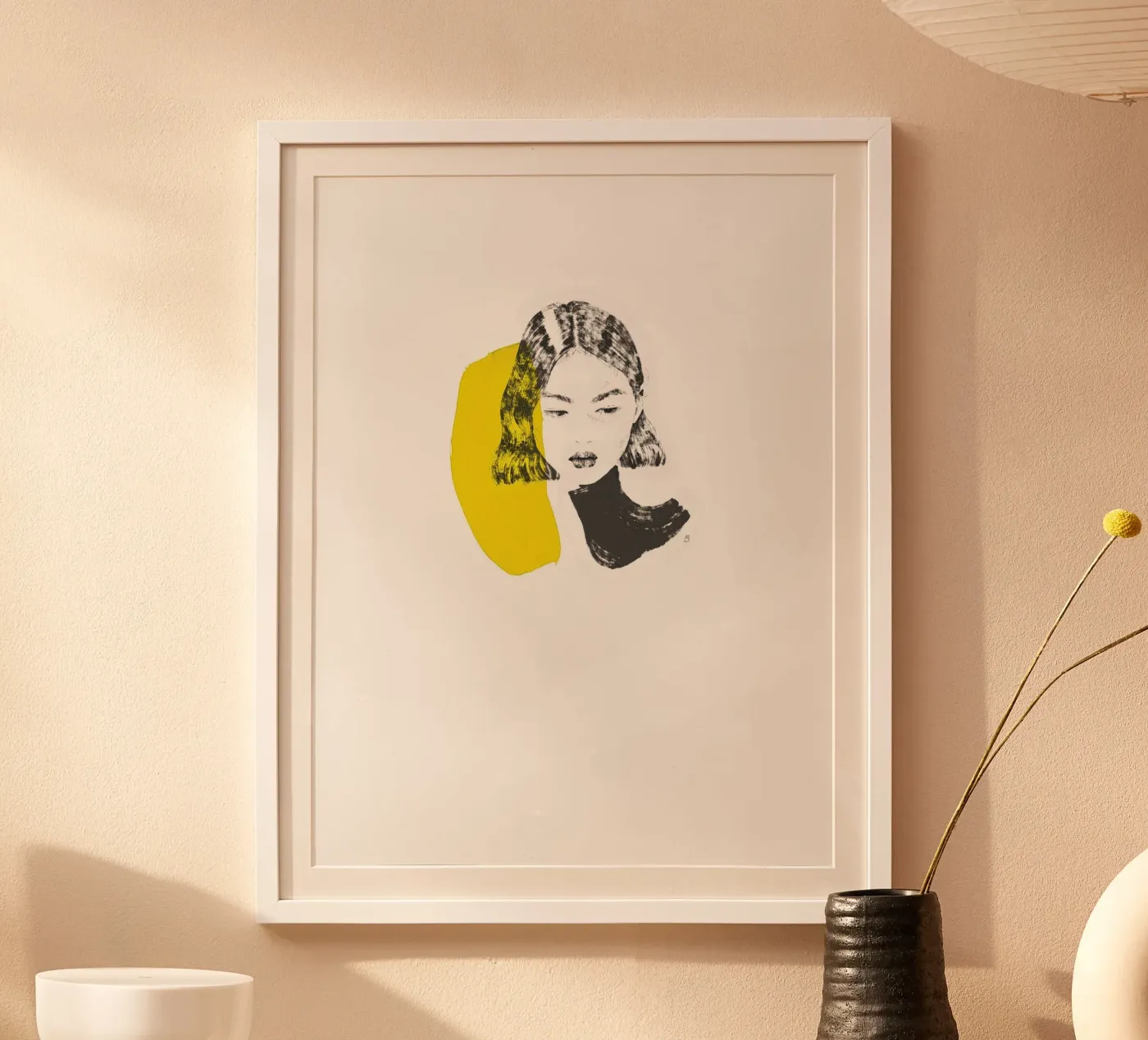 Untitled (Female Portrait) Poster von Manuel Rebollo