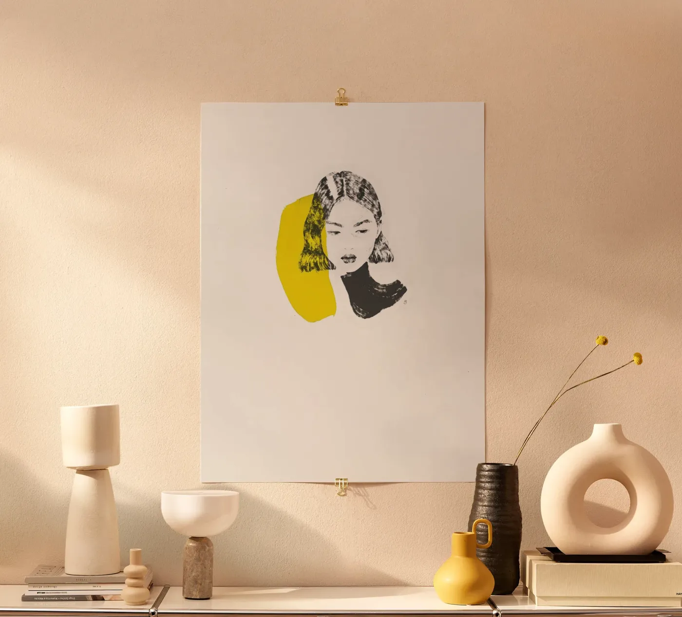 Untitled (Female Portrait) Poster von Manuel Rebollo