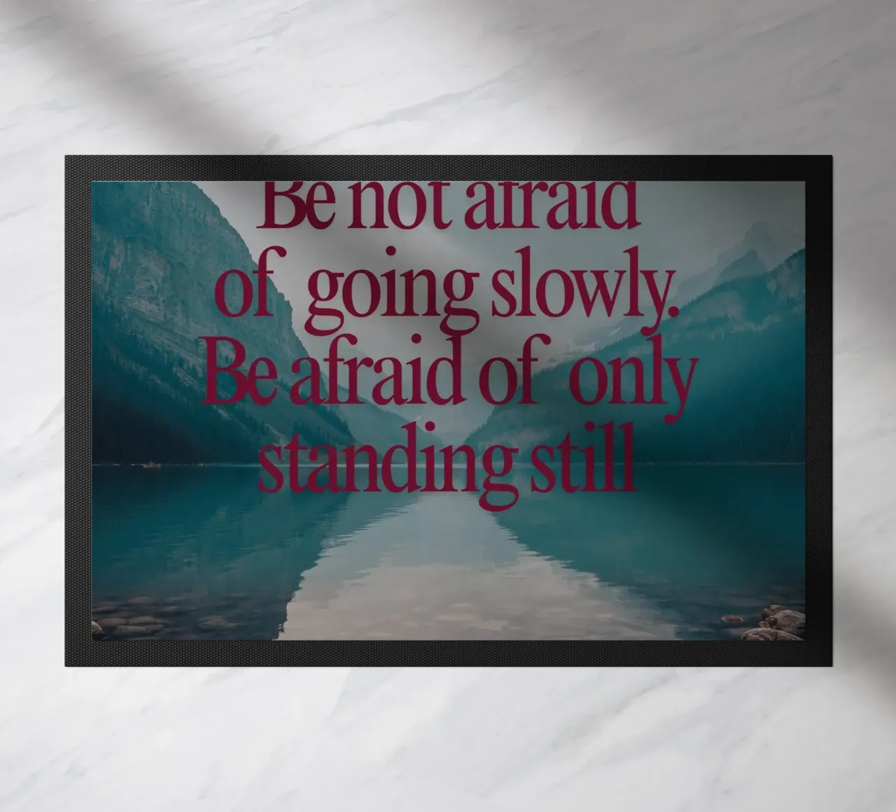 Progressi lenti e costanti zerbino da inspirational quote