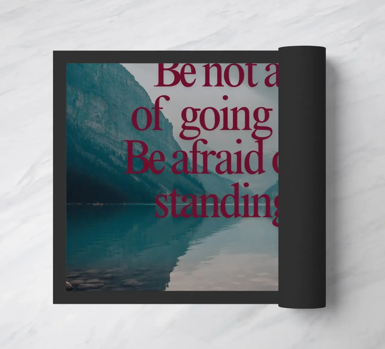 Progressi lenti e costanti zerbino da inspirational quote