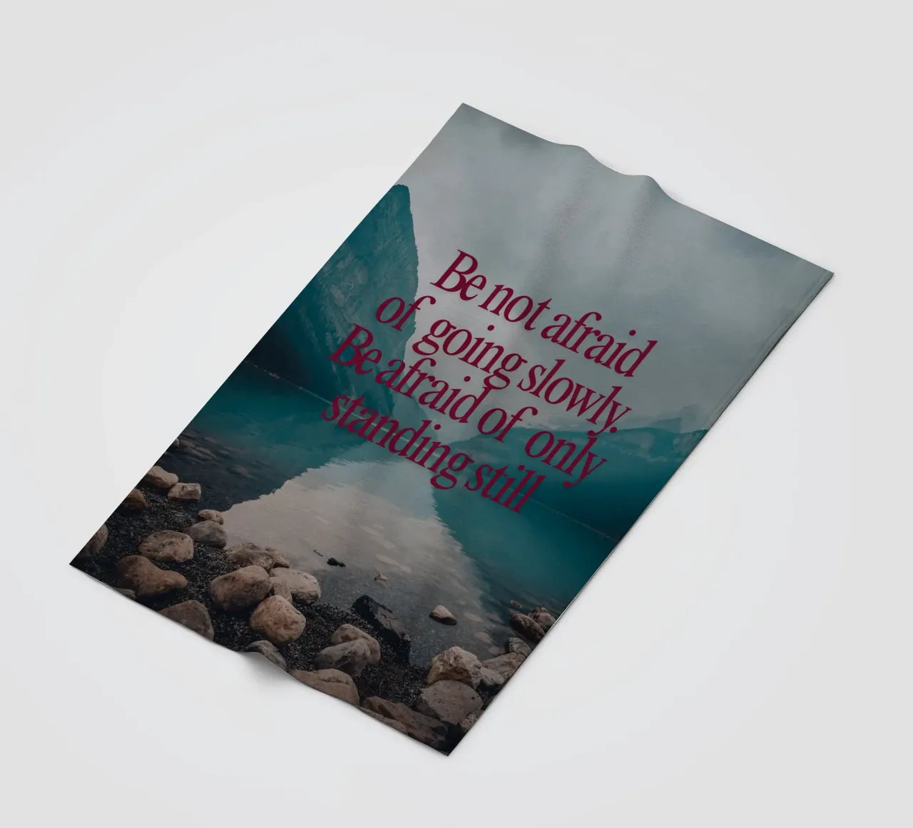 Slow and Steady Progress fleece blanket by inspirational quote