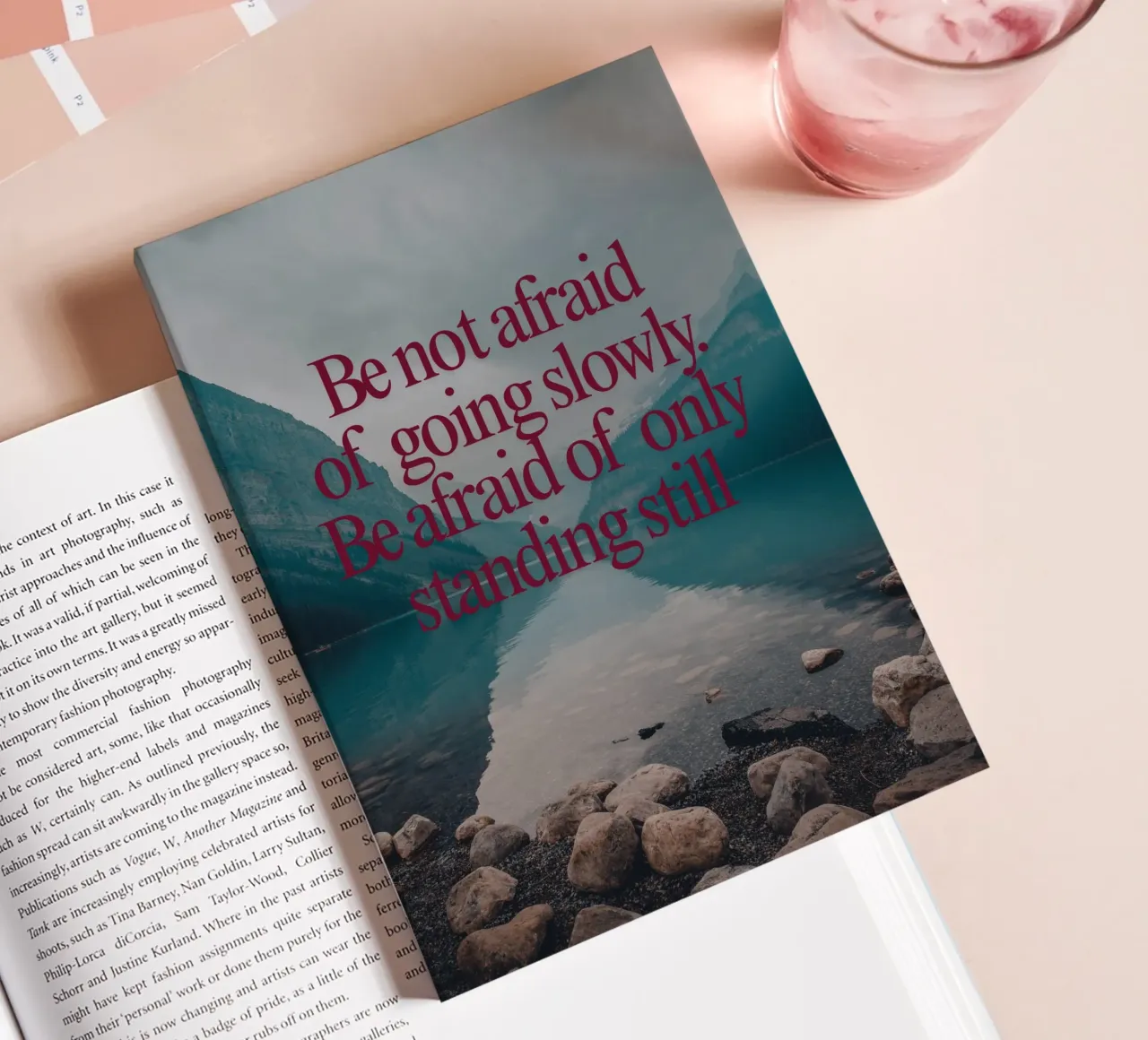 Slow and Steady Progress notebook by inspirational quote
