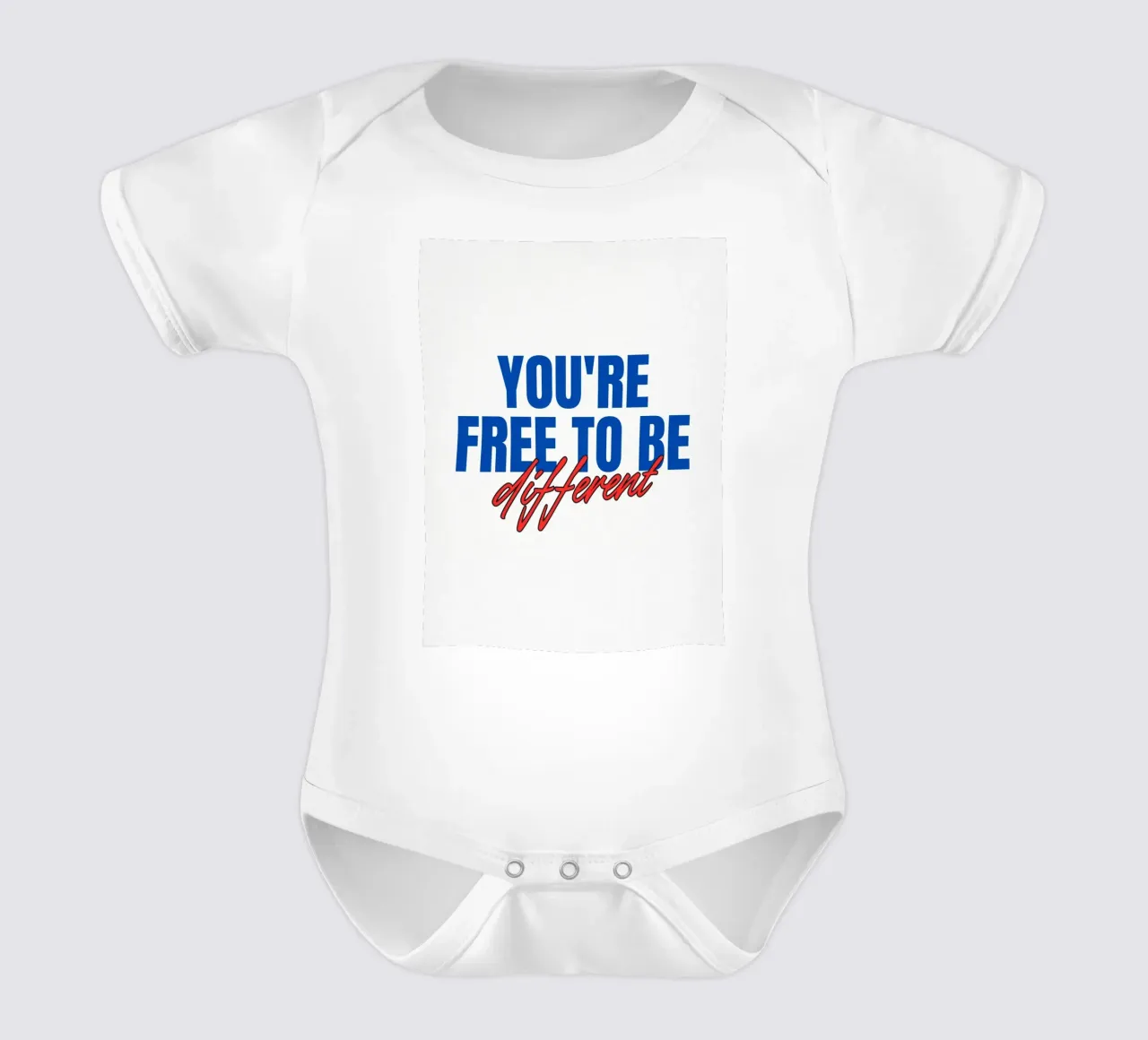 Siete liberi di essere diversi body neonato maniche corte da inspirational quote