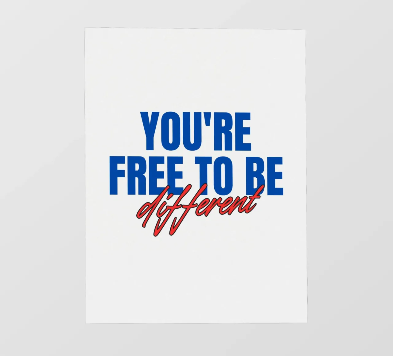 Siete liberi di essere diversi pellicola backlit da inspirational quote