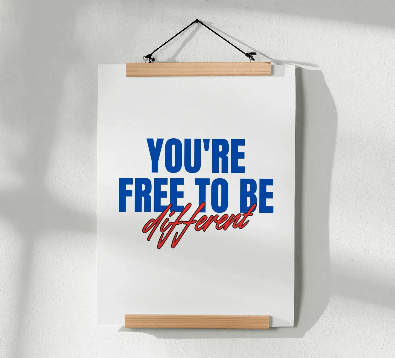 You're Free to Be Different hahnemühle by inspirational quote