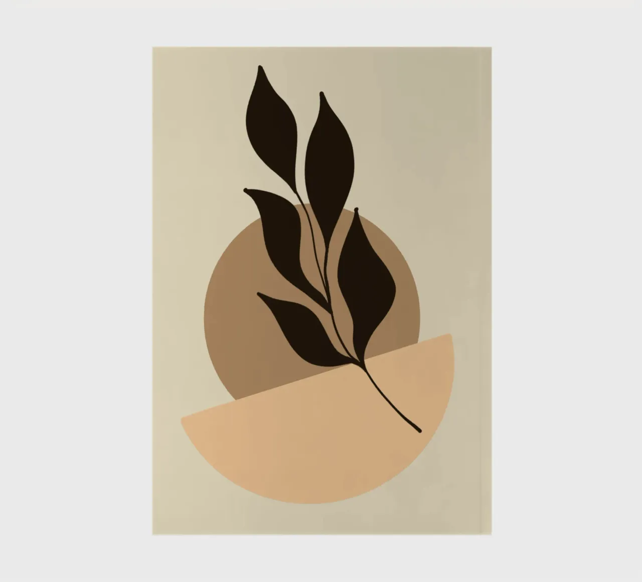 Essential Harmony – Minimal Abstract Pastel Poster Wall Art notebook by Kiroiharu