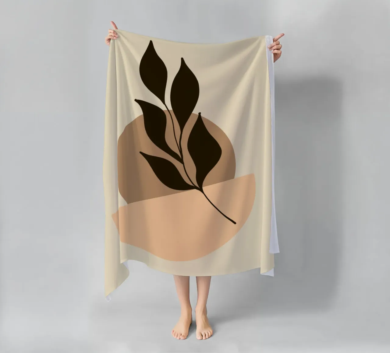 Essential Harmony - Minimal Abstract Pastel Wall Art serviette de plage de Kiroiharu
