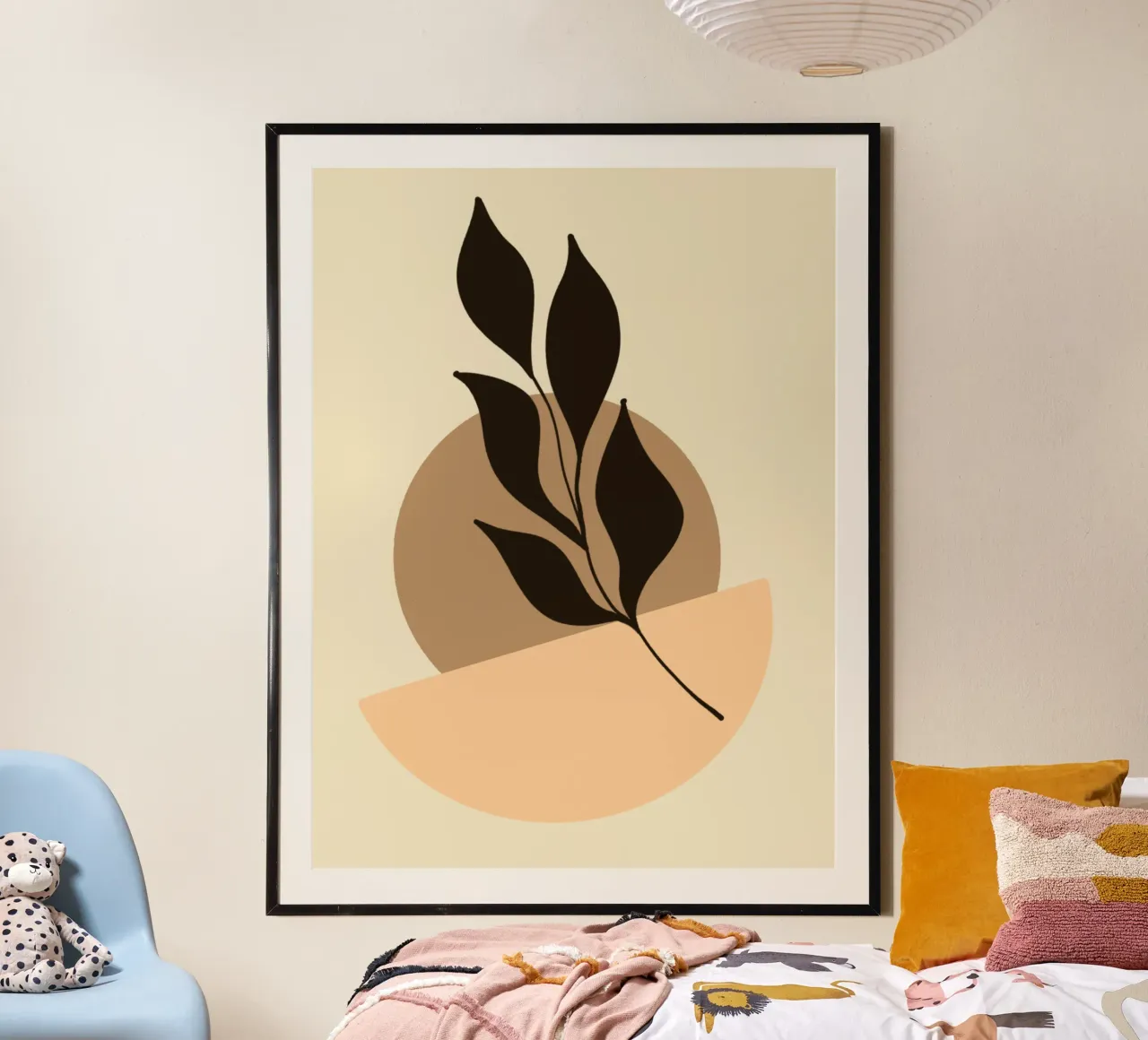 Essential Harmony – Minimal Abstract Pastel Poster Wall Art hahnemühle by Kiroiharu
