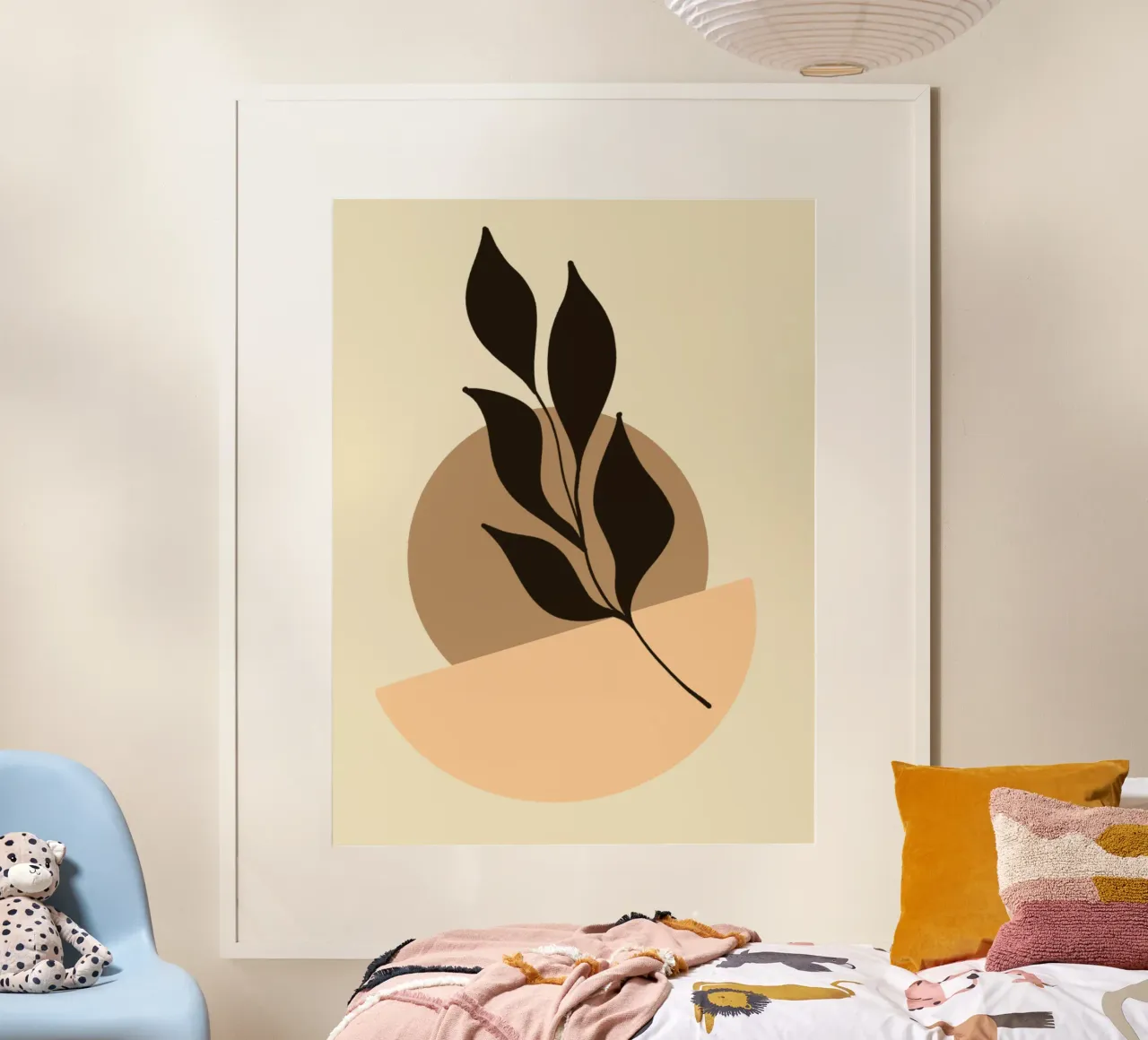 Essential Harmony – Minimal Abstract Pastel Poster Wall Art hahnemühle by Kiroiharu