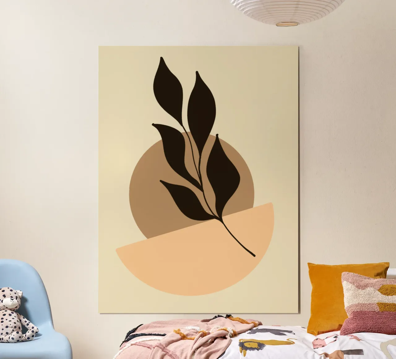 Essential Harmony – Minimal Abstract Pastel Poster Wall Art hahnemühle by Kiroiharu