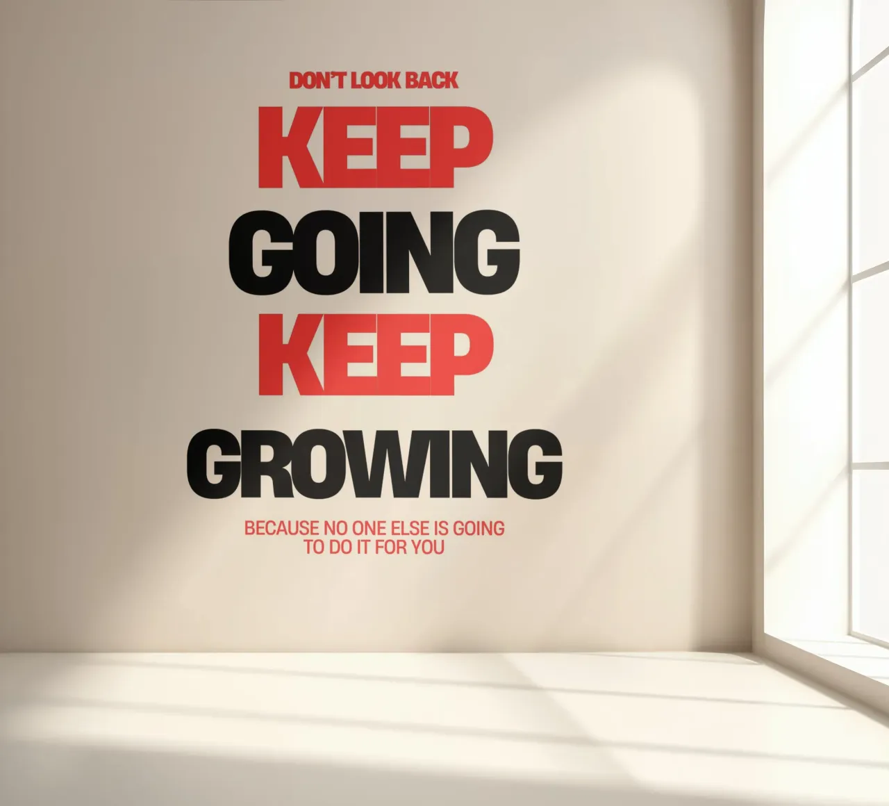 Keep Going, Keep Growing photo wallpaper by inspirational quote