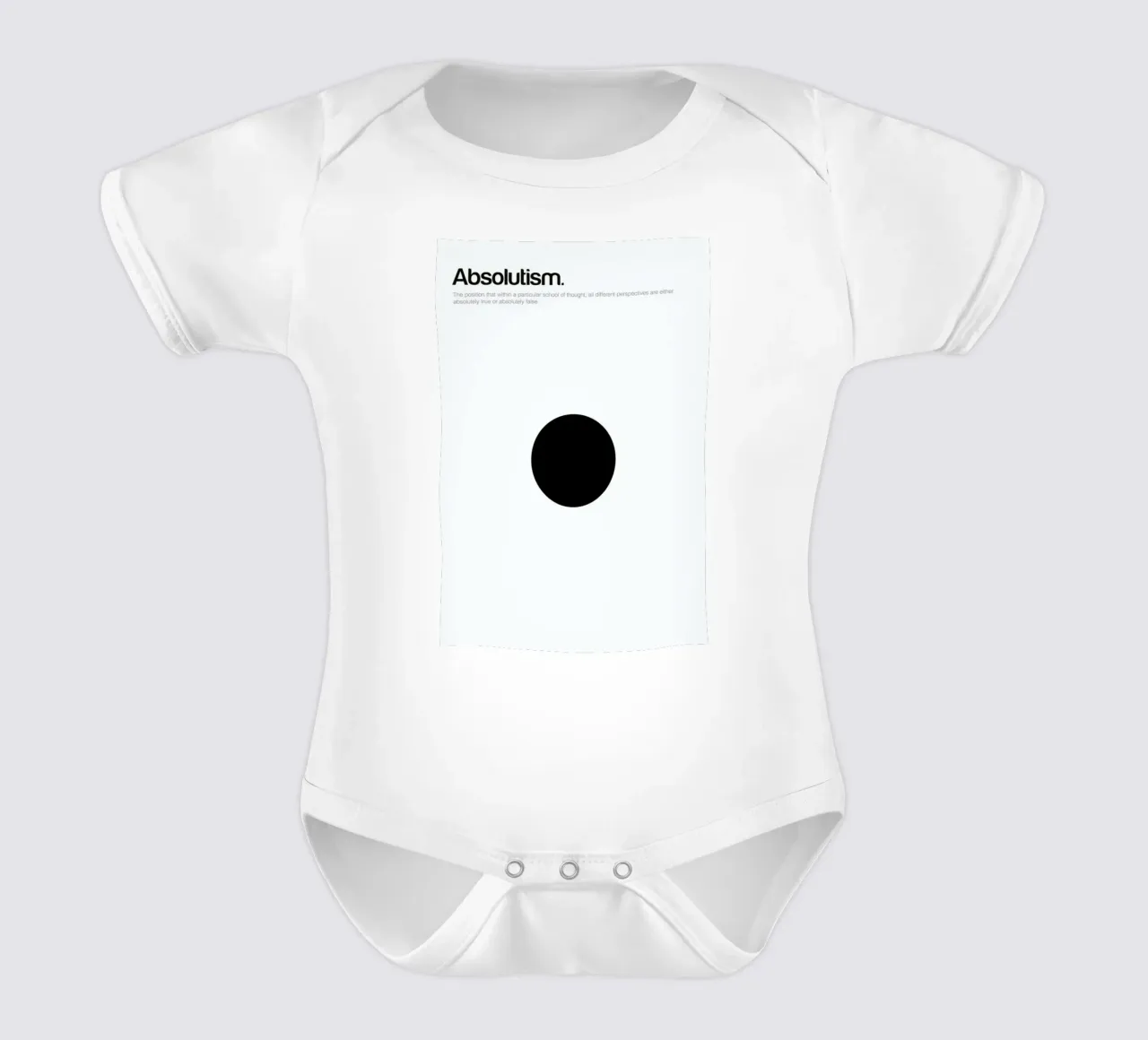Absolutism body neonato maniche corte da Genís Carreras