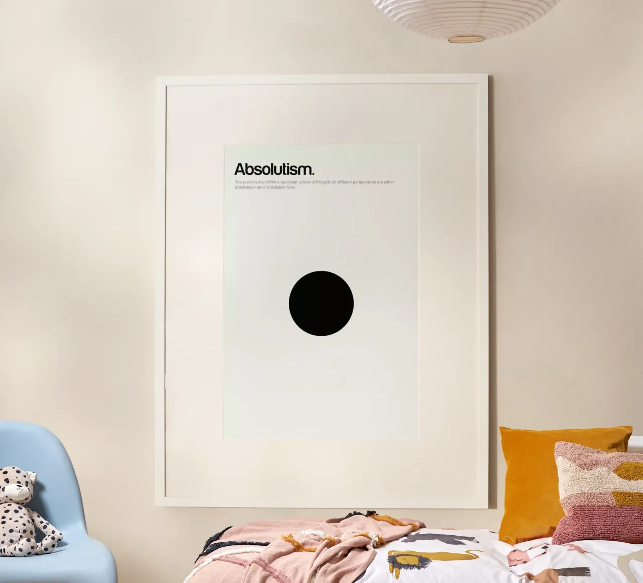 Absolutism poster con telaio in legno da Genís Carreras