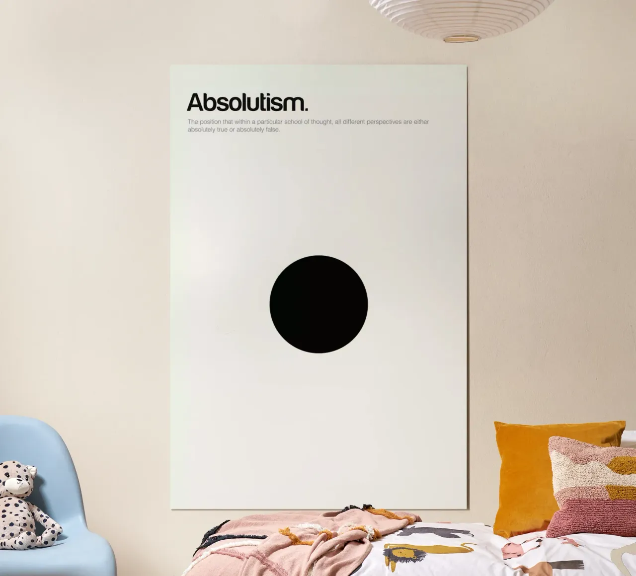 Absolutism poster con telaio in legno da Genís Carreras