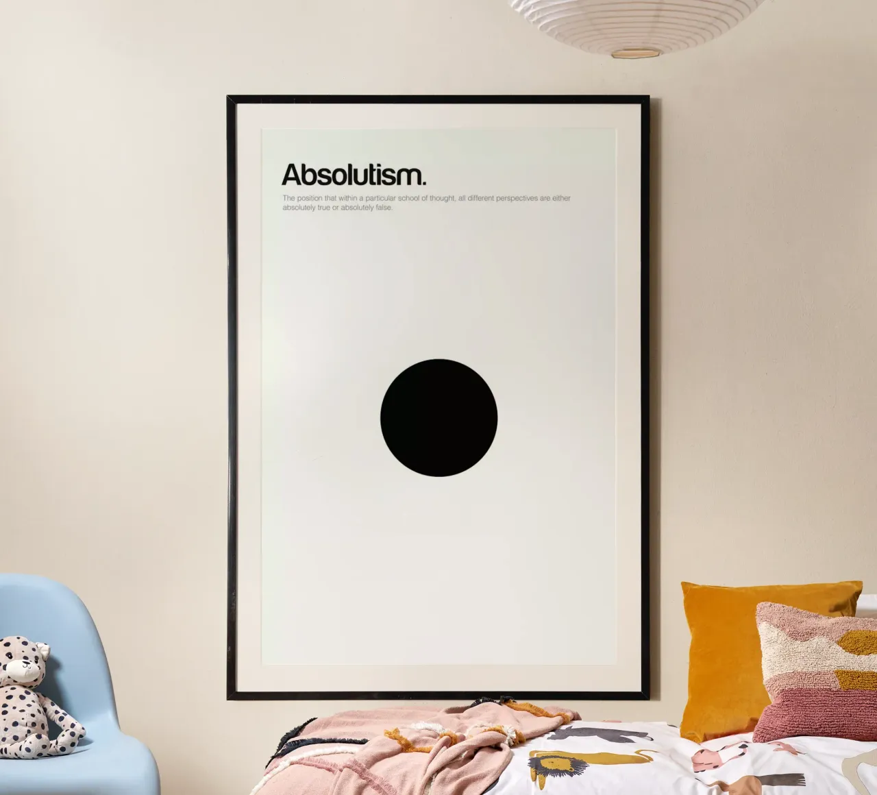 Absolutism poster con telaio in legno da Genís Carreras