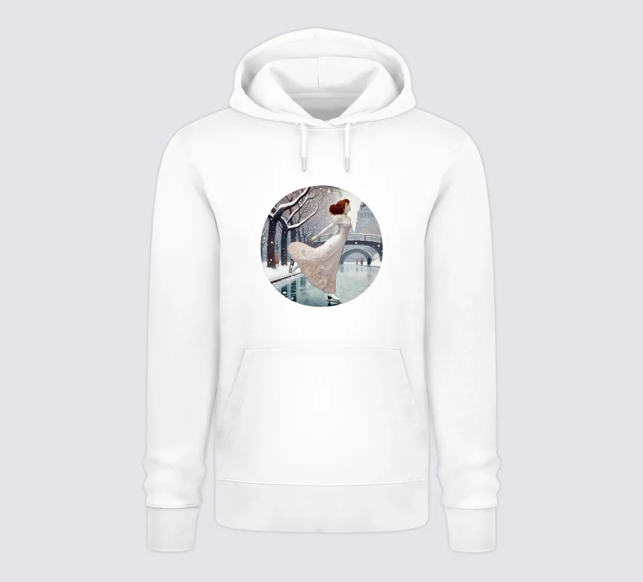 Dancing on Ice felpa con cappuccio da Art-Nouveau-Dsg