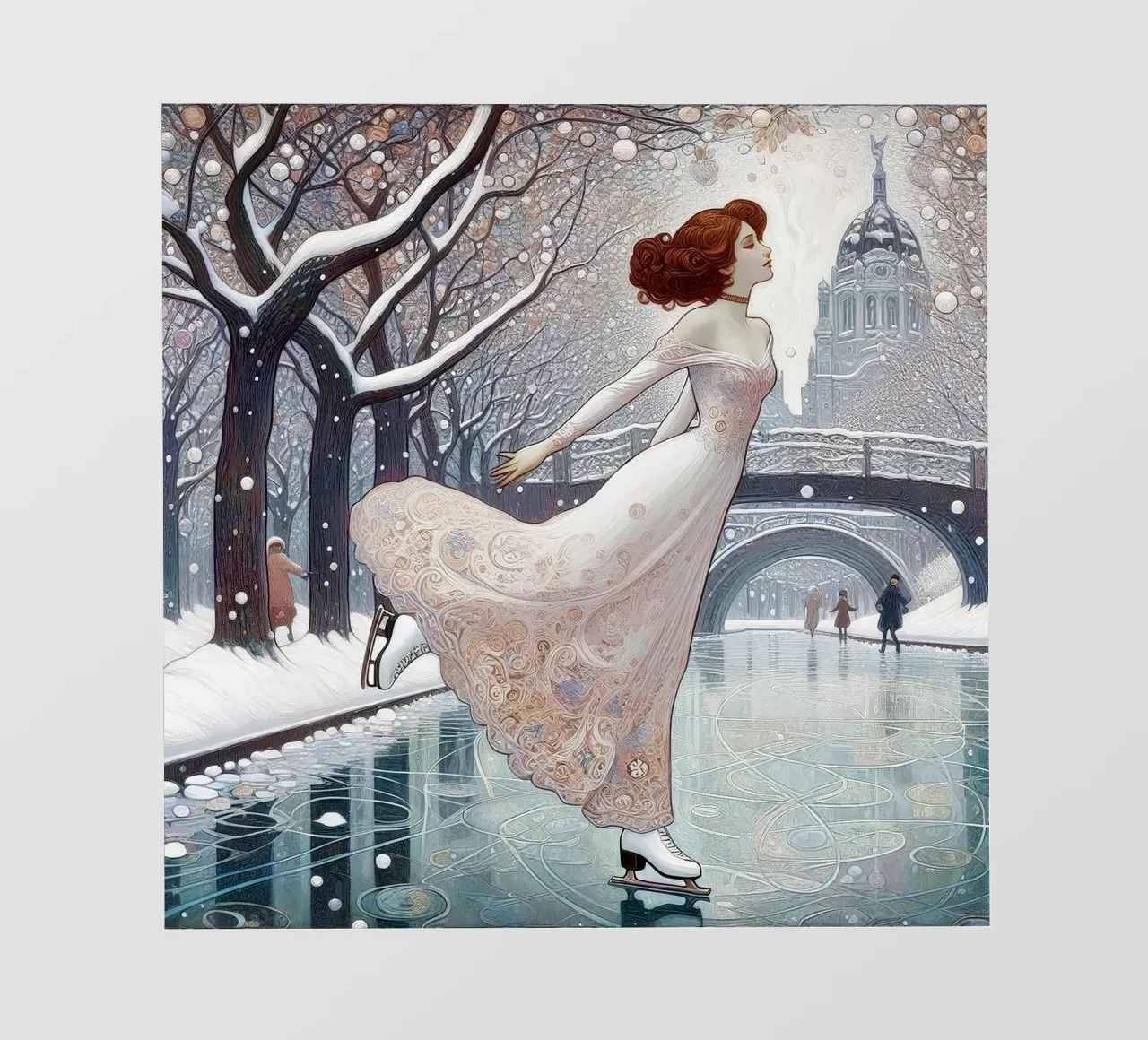 Dancing on Ice pellicola backlit da Art-Nouveau-Dsg