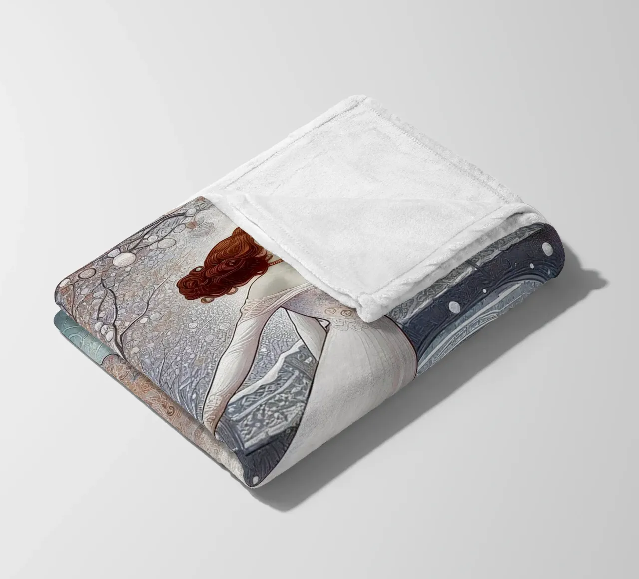 Dancing on Ice coperta in pile da Art-Nouveau-Dsg