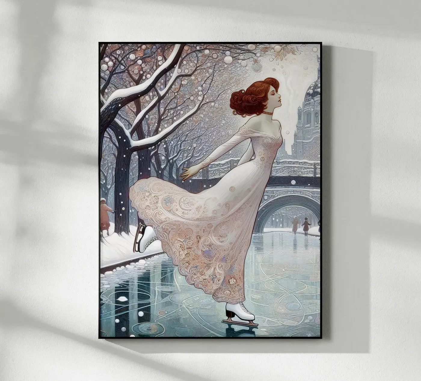 Dancing on Ice Acryl-Glas von Art-Nouveau-Dsg