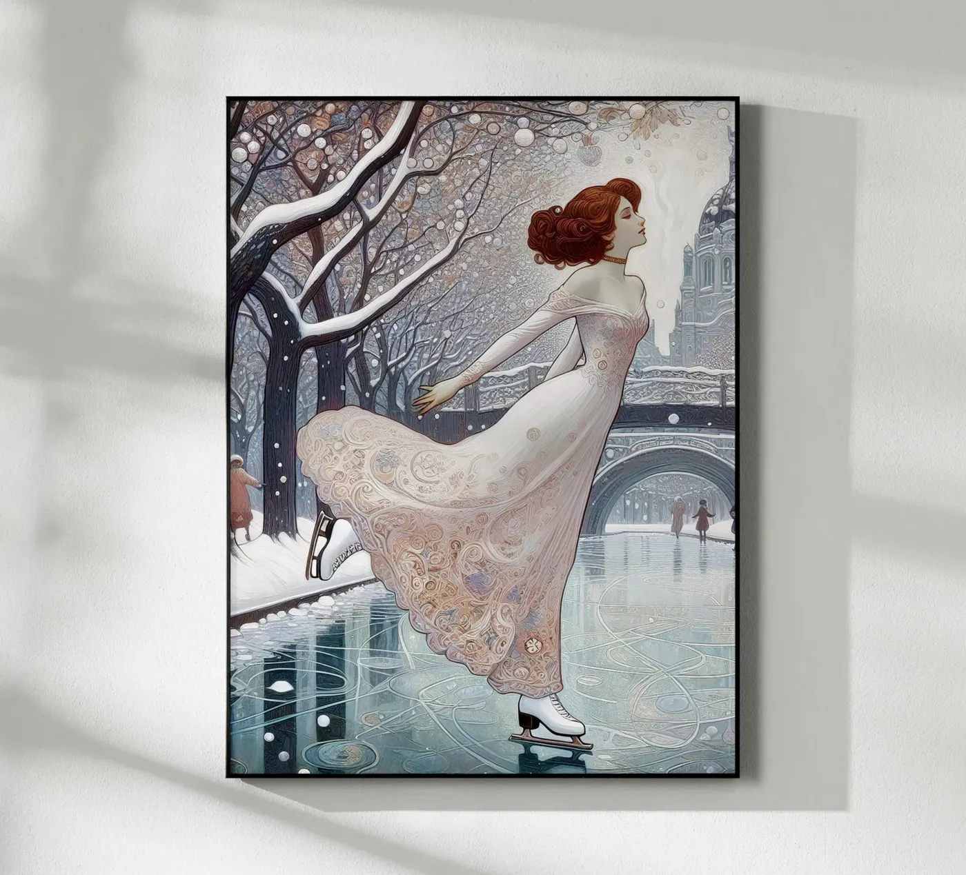 Dancing on Ice Acryl-Glas von Art-Nouveau-Dsg