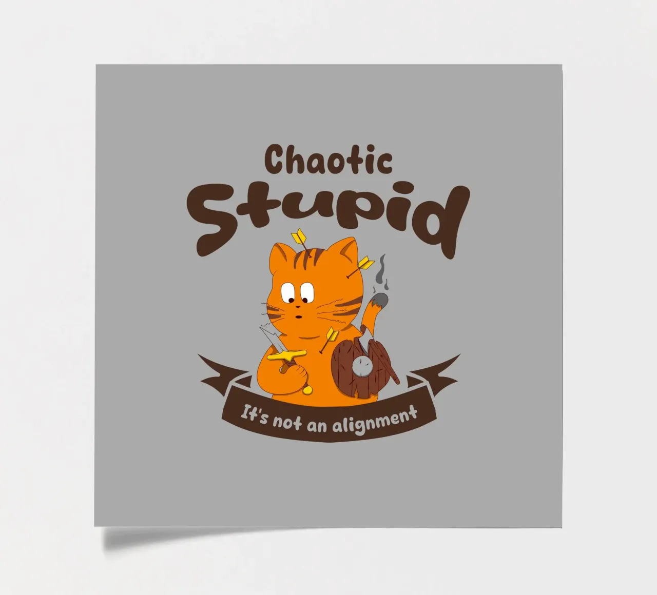 Chaotic Stupid it's not an alignment sticker sheet by Loobs