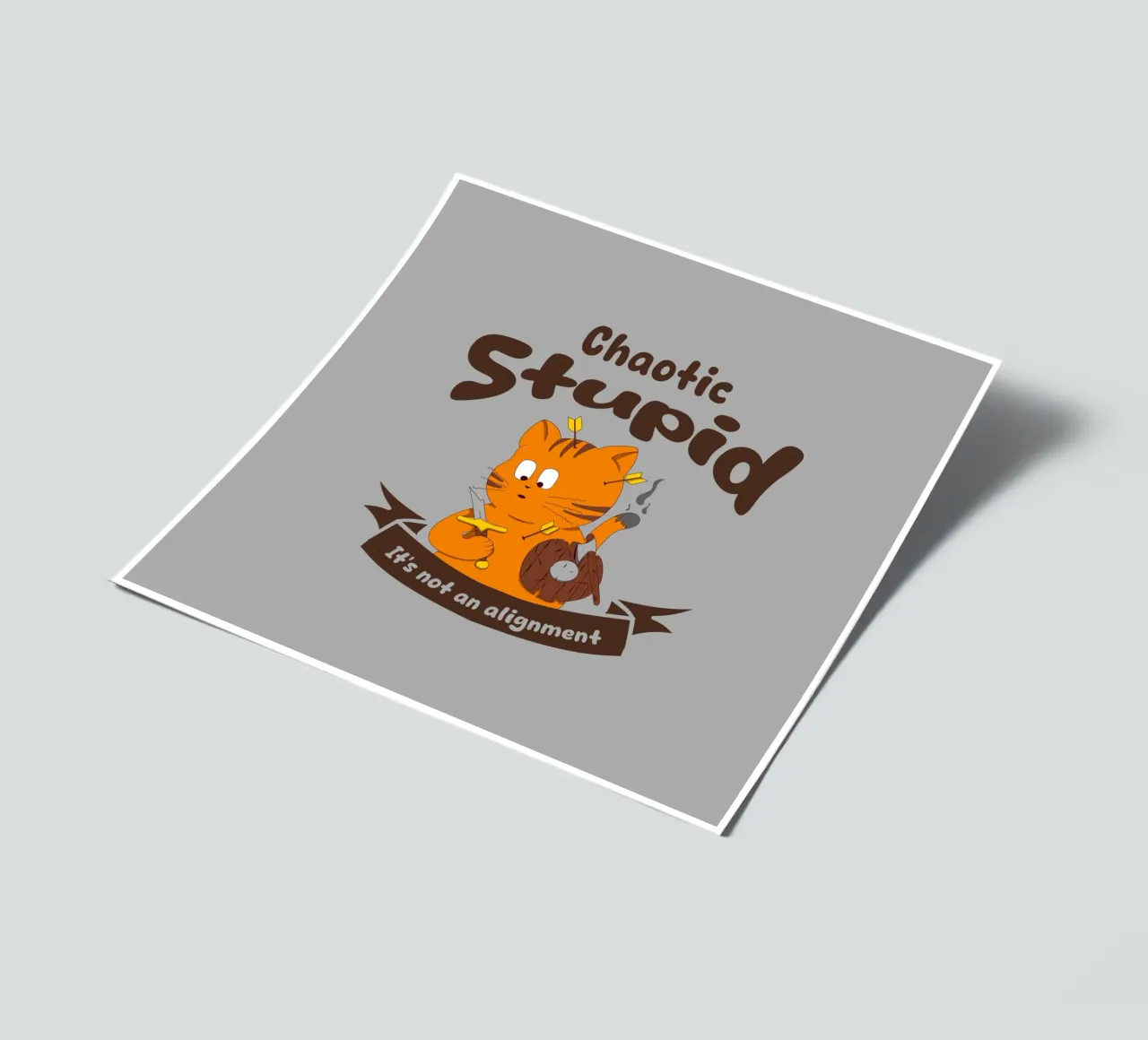 Chaotic Stupid it's not an alignment sticker sheet by Loobs