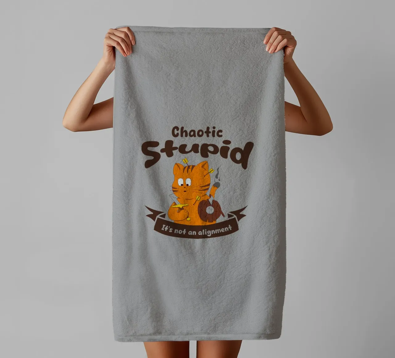 Chaotic Stupid it's not an alignment towel by Loobs
