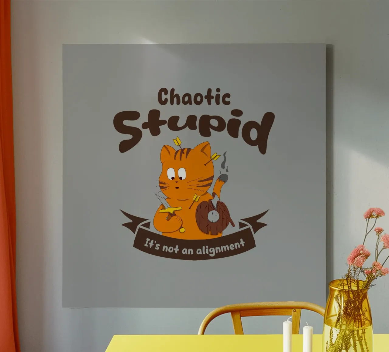 Chaotic Stupid it's not an alignment canvas by Loobs