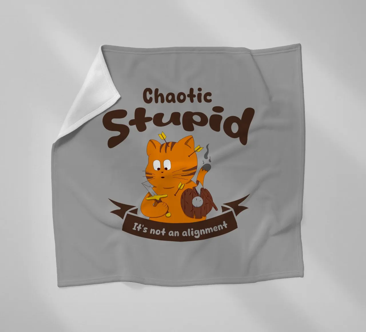 Caotico Stupido non è un allineamento coperta in pile da Loobs