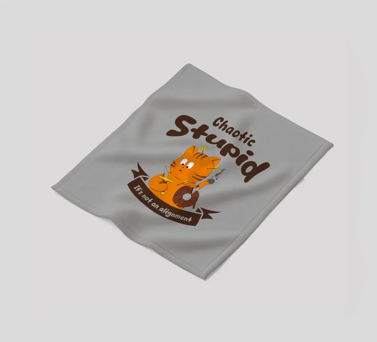 Caotico Stupido non è un allineamento coperta in pile da Loobs