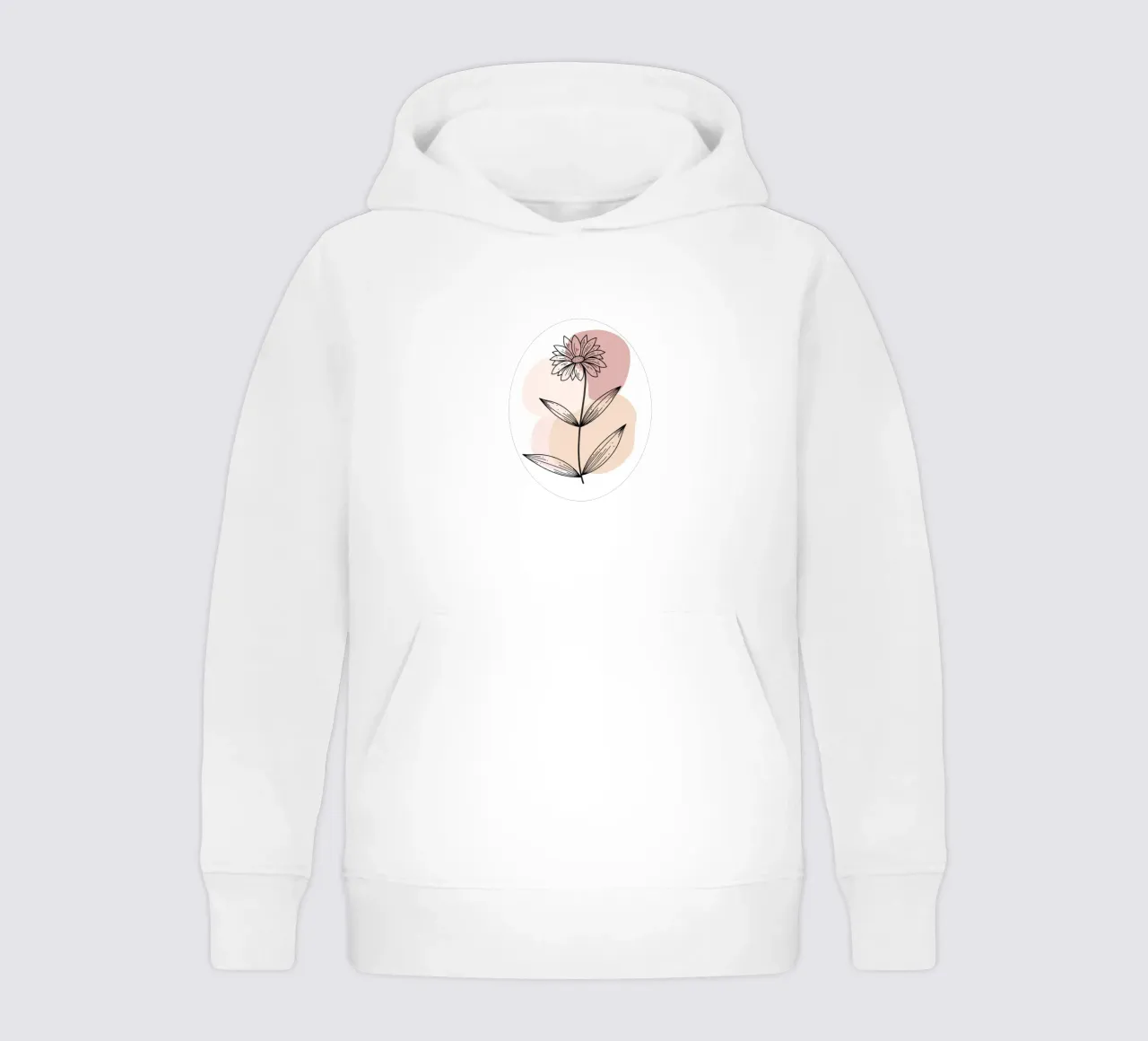 Retro-Blume Kinder Hoodie von Kiroiharu