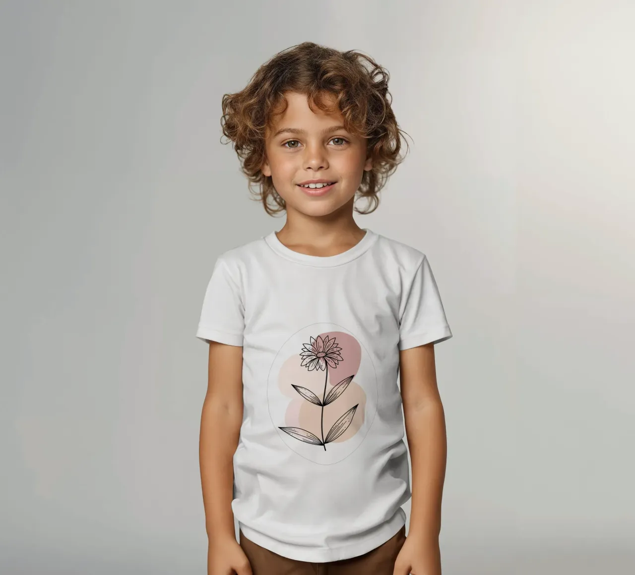 Retro-Blume Kinder T-Shirt von Kiroiharu