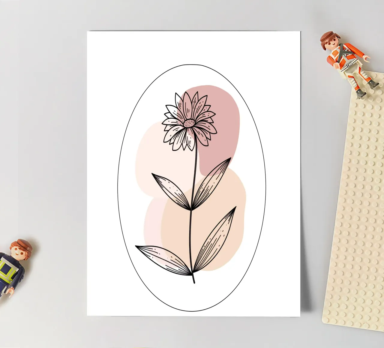 Retro-Blume Stickerbogen von Kiroiharu