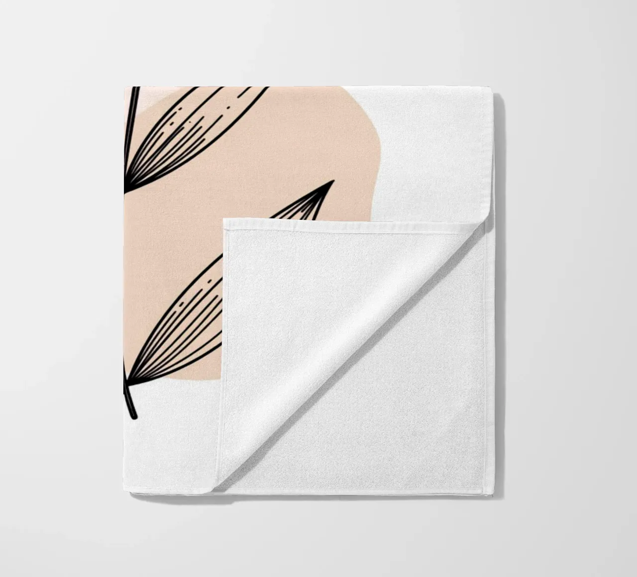 Retro flower beach towel by Kiroiharu