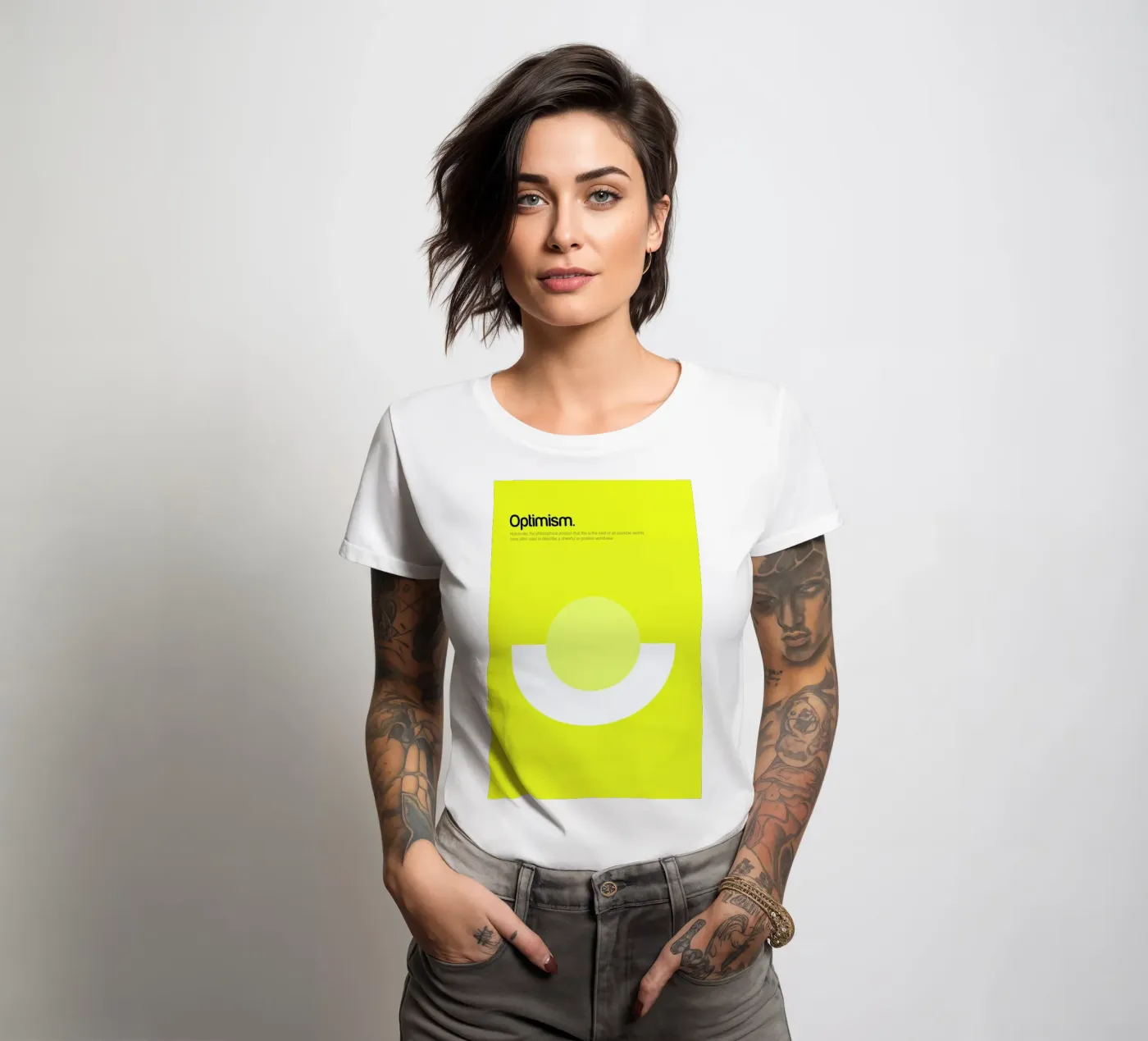 Optimism t-shirt da donna da Genís Carreras