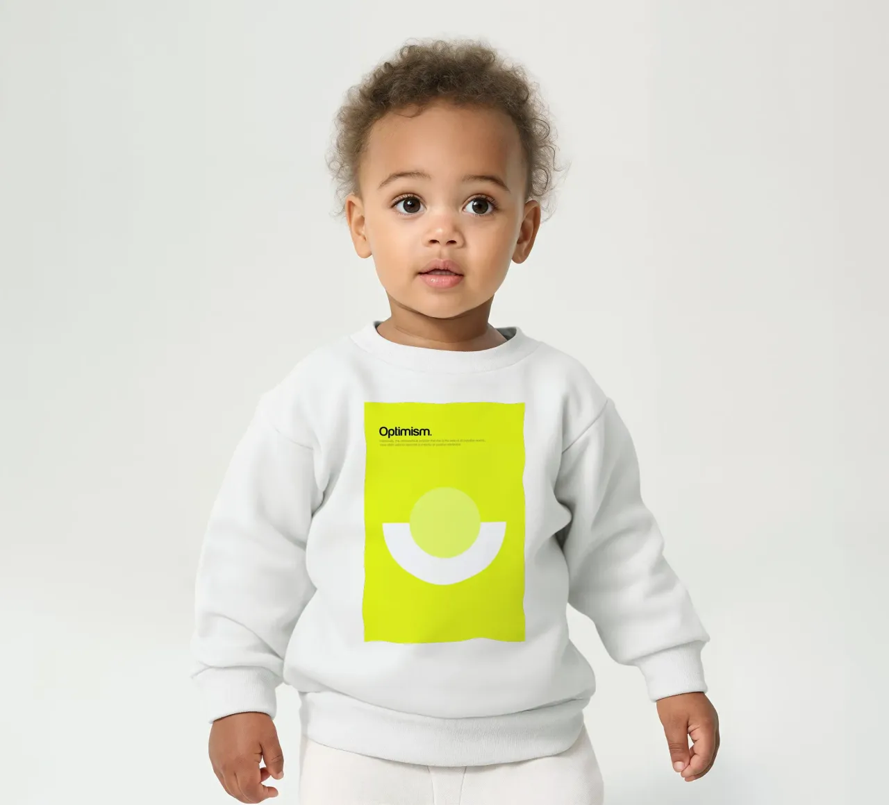 Optimism baby sweatshirt van Genís Carreras