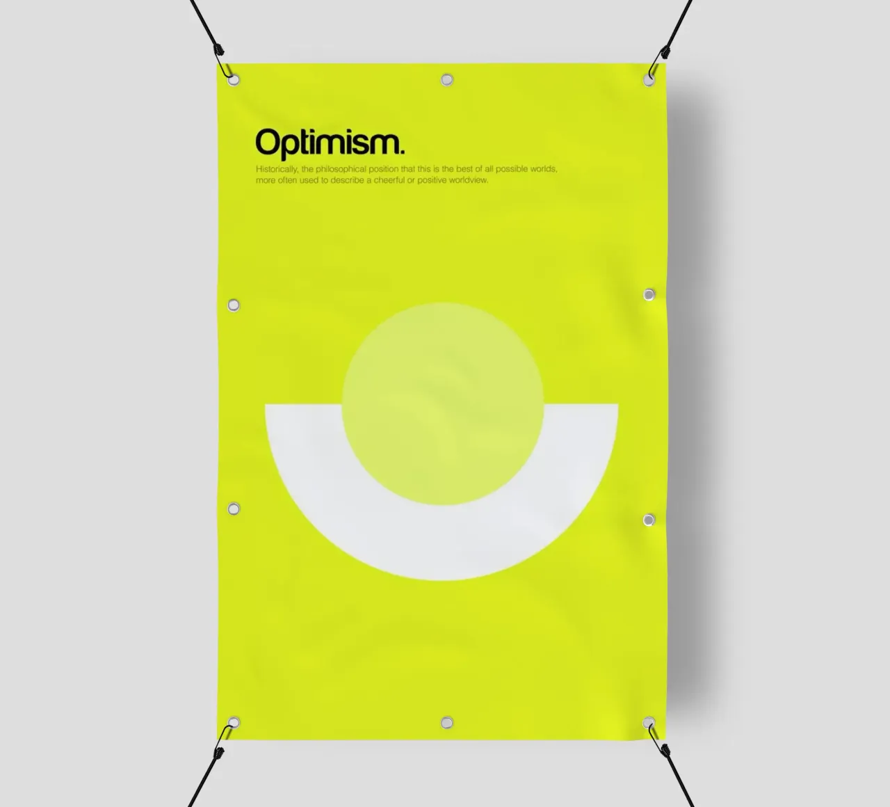 Optimism telo in pvc da Genís Carreras