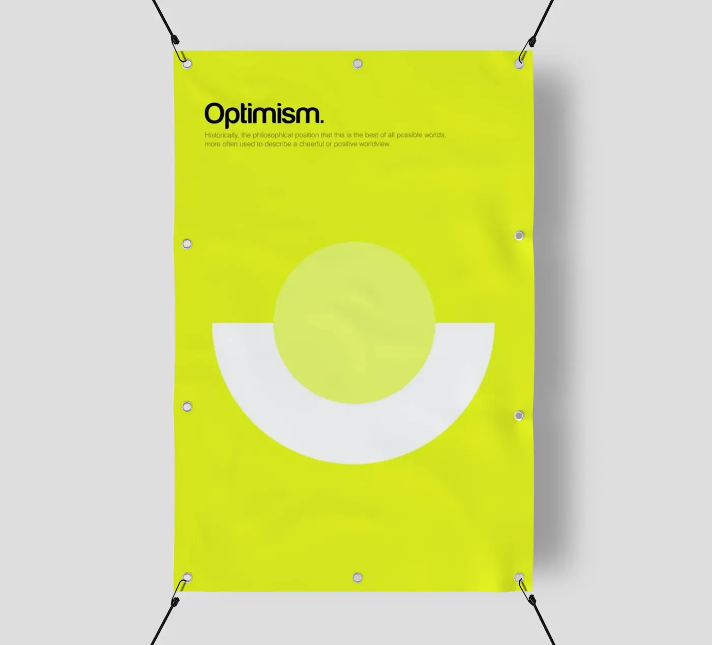 Optimism telo in pvc da Genís Carreras