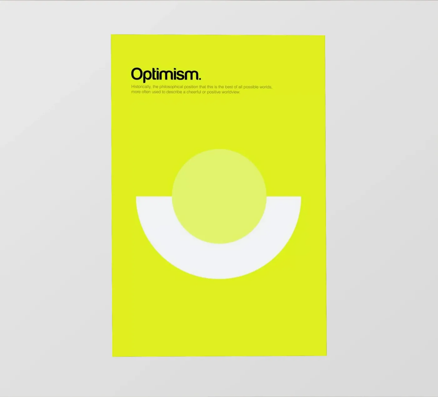 Optimism pvc cover by Genís Carreras