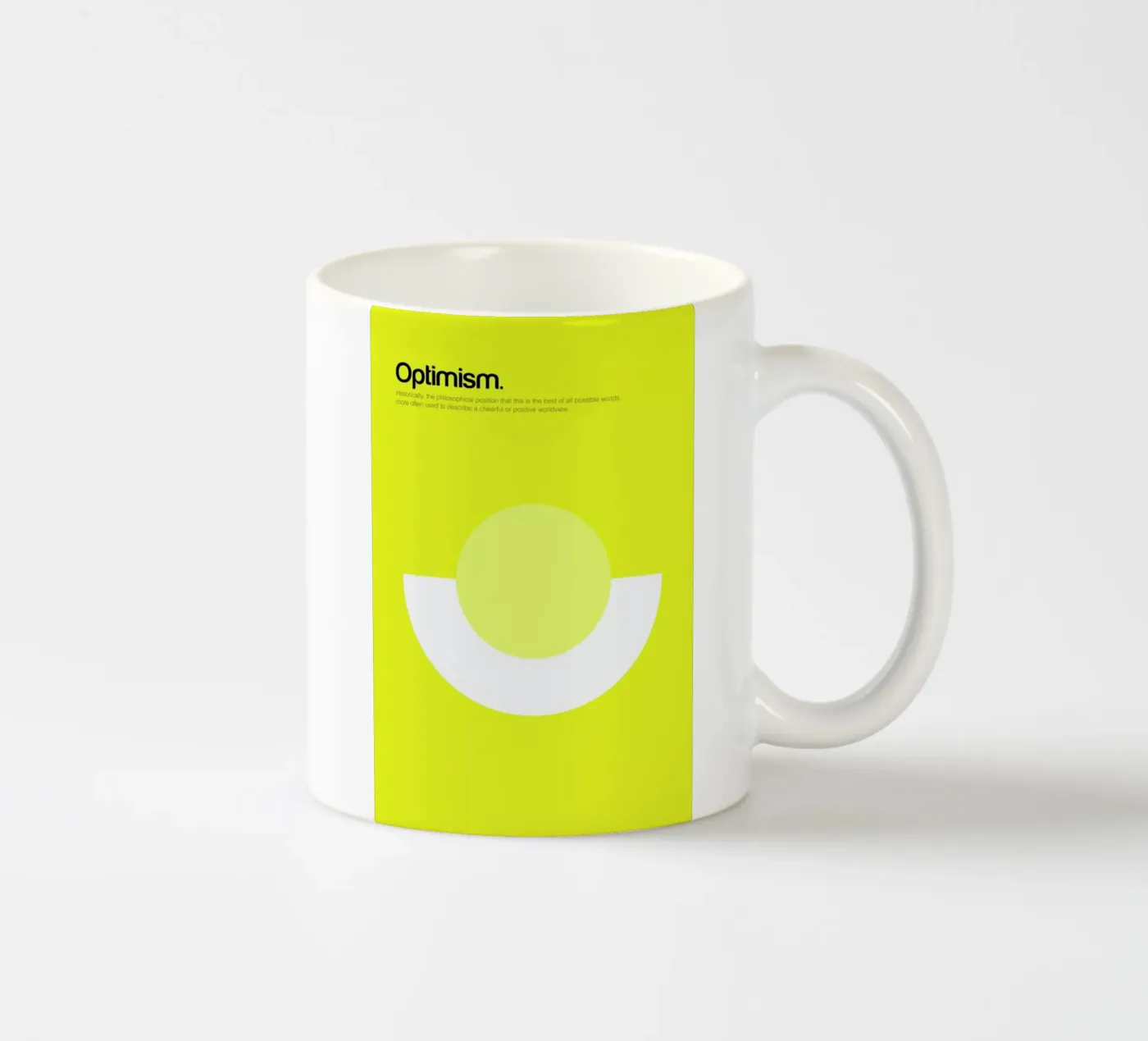 Optimism ceramic mug by Genís Carreras