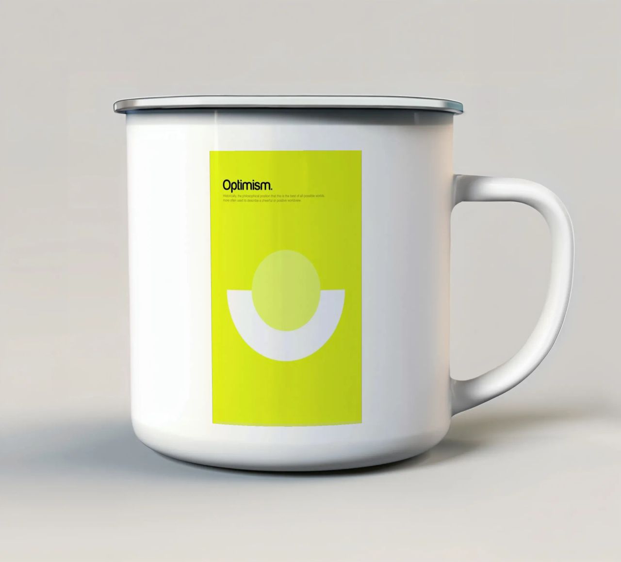 Optimism tazza in smalto da Genís Carreras