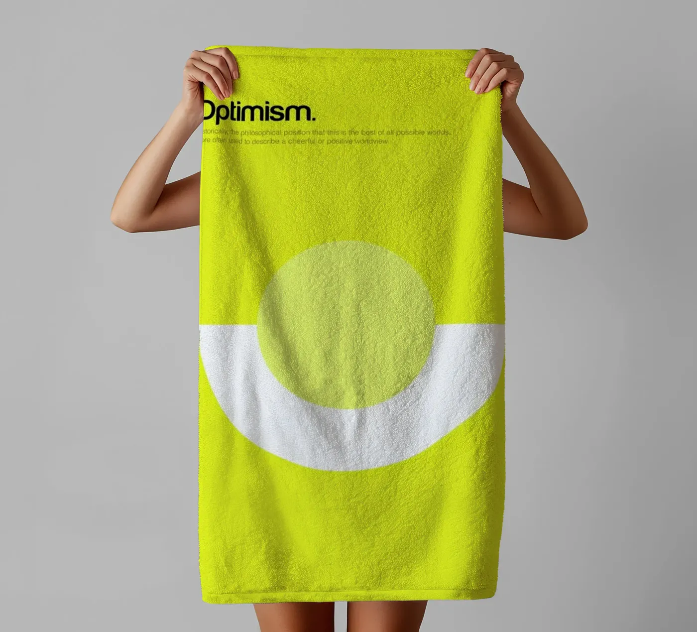 Optimism badhanddoek van Genís Carreras